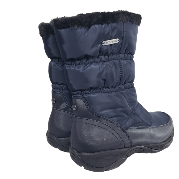 Life Stride Element2 Dark Blue Faux Fur Zip Winter Boots Sz 8M - Picture 6 of 13